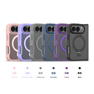 Fabricant professionnel d'étuis pour <span class=keywords><strong>iPhone</strong></span> 18 Fold avec support anneau de maintien, toucher doux, personnalisé, antichoc, magnétique - Product Image 1