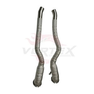 Tubo de Escape Largo Vortex de Acero Inoxidable 304 con Acabado Espejo de 1.5 mm para Ferrari F12 6.3L V12 2012-2017 con Protección Térmica de Alto Rendimiento - Product Image 4