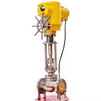 Vannes électriques pneumatiques de contrôle de débit avec positionneurs Flowserve et pièces de rechange Vanne sphérique à bride en acier inoxydable moulé