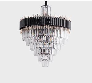 Hiện Đại Bắc Âu Tùy Chỉnh Khách Sạn Cầu Thang Trang Trí Đám Cưới Vàng Ánh Pha Lê Lớn Mặt Dây Chuyền Đèn Trần Cao Sang Trọng Đèn Chùm - Product Image 3