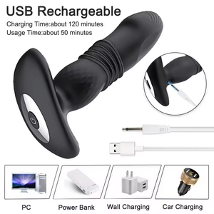 Vibrador Anal Telescópico de Alta Calidad con Control Remoto, Masajeador de Próstata con Vibración, Vibrador Anal Masculino - Product Image 2