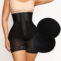 Faja Moldeadora de Compresión para Mujer con Hebilla, Ropa Interior Levanta Glúteos, Braguita Moldeadora con Relleno, Levanta Glúteos