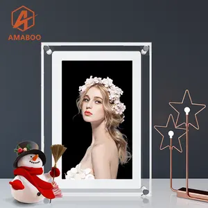 AMABOO Artwork Sexy Loop Playback Video Mp4 Acrylic Digital Photo Frame Images Picture 7 Inch 256MB-8GB 1024*600 JPG BMP Plastic