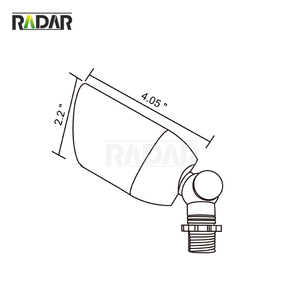 RAL-8101s-bbr solid brass điện áp thấp Led MR16 đèn IP65 cảnh quan ánh sáng tại chỗ cho ngoài trời trang trí - Product Image 2