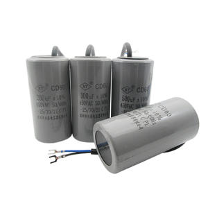 CD60เก็บประจุเริ่มต้นมอเตอร์450V, มีหลายขนาด100/200/250/300/400/500uF สำหรับสตาร์ทมอเตอร์ - Product Image 1