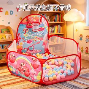 Grande <span class=keywords><strong>piscine</strong></span> à balles pop-up pour enfants, tente de jeu et parc d'éveil pour bébés avec panier de basket - Product Image 4