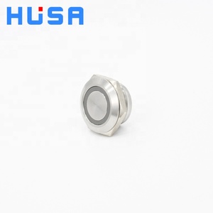 Husa हॉट बिक्री उच्च गुणवत्ता 4-पिन 19 मिमी शॉर्ट बॉडी मेटल बटन स्विच थोक कार इंजन पुश बटन रीसेट करना <span class=keywords><strong>220v</strong></span> - Product Image 2