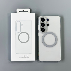 JOYPORODO C020 Étui de téléphone magnétique transparent classique et tendance pour Samsung S26 Ultra Plus, coque transparente en PC pour S25 - Product Image 6