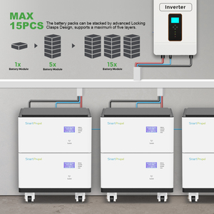 SmartPropel 51,2V 200Ah LiFePO4 Akku 48V Stapelbares Lithium-Solarenergiesystem IP65 CAN Heimspeicher 10,24KWH 6000 Zyklen - Product Image 4