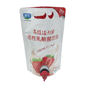 Bolsa de Grado Alimenticio de 1.8 kg con Impresión por Grabado, Sellado Térmico, Aislamiento al Oxígeno, Tipo Stand-Up con Válvula y Asa de Seguridad para Jugos - Product Image 1