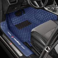 Tapis de sol de voiture 5D en cuir de luxe sur mesure, imperméables, pour BYD TANG, ensemble complet de 4 pièces, 10 mm d'épaisseur, surpiqûres diamantées, intérieur de voiture
