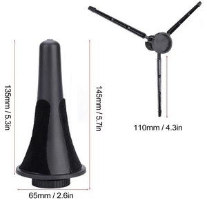 Support pour clarinette et oboe, <span class=keywords><strong>en</strong></span> <span class=keywords><strong>plastique</strong></span> noir et métal, pliable, avec trépied - Product Image 5