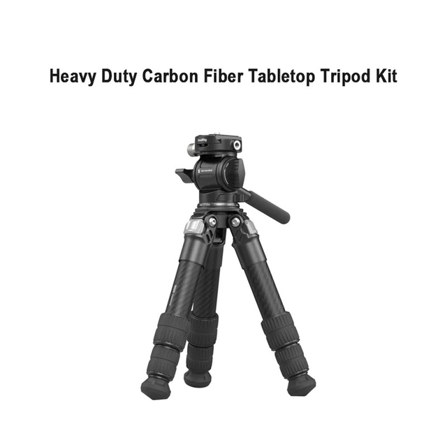 For 5025 Heavy Duty Carbon Fiber Tabletop Tripod Kit Load 10Kg Desktop Shooting Live Streaming Support Arm Photography