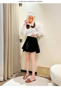 Di alta qualità di lusso da donna PVC EVA a fondo piatto estate pantofole morbido singolo cinturino sandali <span class=keywords><strong>con</strong></span> <span class=keywords><strong>catena</strong></span> di metallo decorazione all'ingrosso - Product Image 4