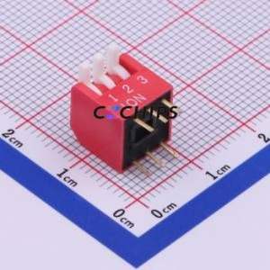 DP-03RP DIP Switch Through hole Component (THT) Switch Piano Key Single Pole Single Throw 3 2.54mm - Product Image 1