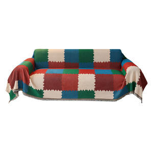 ผ้าขนหนูผ้าห่มผ้าฝ้าย100% แบบพกพาปักสีทึบสไตล์เรียบง่ายเทคนิคการถักเป็นมิตรกับสิ่งแวดล้อมสำหรับบ้านการเดินทางโดยเครื่องบินโรงแรม - Product Image 1