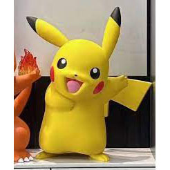 Hecho a mano famosa escultura de fibra de vidrio decoración de dibujos animados 1:1 figura <span class=keywords><strong>Pika</strong></span> Chu estatua de resina para decoración del hogar - Product Image 6