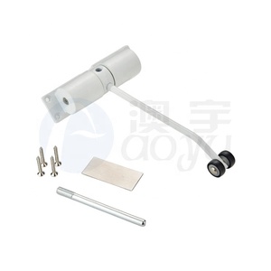 Système de sécurité Ferme-porte automatique Alliage d'aluminium Ressort automatique Intensité de ton argent <span class=keywords><strong>180</strong></span> degrés Glissières Ferme-porte - Product Image 2