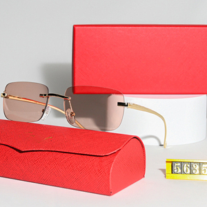 2026 New Arrival Luxury Brand <b>Square</b> Designer <b>Sunglasses</b> Buffalo Horn Frames Uv400 Rimless <b>Sunglasses</b> - Product Image 4