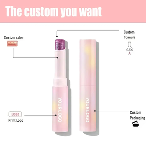 Barra de Brillo Vegano de Marca Privada con Cristales Brillantes para un Iluminador Ligero con Efecto Gelatina y Sombra de Ojos - Product Image 2