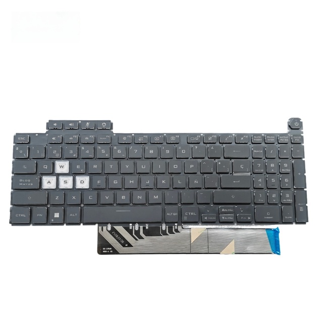 Spanish version colorful or red backlight suitable for ASUS fx517zm laptop spare parts computer part