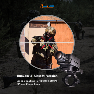 RunCam 2 Camera Bắn Súng Quân Sự <span class=keywords><strong>Airsoft</strong></span> Chiến Thuật Ống Kính 35Mm 1080P Trò Chơi CS Ngoài Trời Săn Bắn Súng Sơn 850MAh Tích Hợp WiFi - Product Image 2