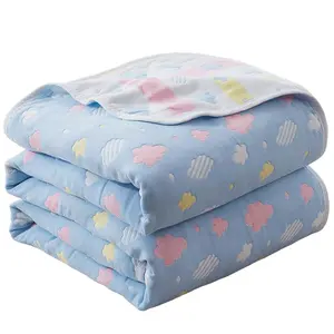 Pure cotton gauze 6 layers soft baby gauze, suitable for summer use of summer cooling quilt