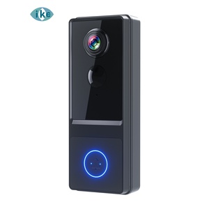 Ikevision Sonnette vidéo intelligente WiFi 1080P avec détection de mouvement PIR, vision nocturne 8m, batterie 5200mAh - Product Image 1