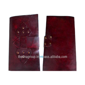 Wholesale Plain Belt Leather <b>Diary</b> Genuine plain star belt closure leather <b>notebook</b> - Product Image 1