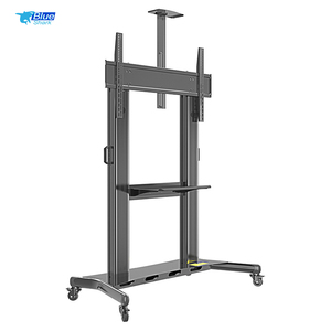Support <span class=keywords><strong>TV</strong></span> robuste en acier laminé à froid, chariot rétractable à double verrouillage pour téléviseurs grand écran 60-100 pouces, support <span class=keywords><strong>TV</strong></span> stable - Product Image 3
