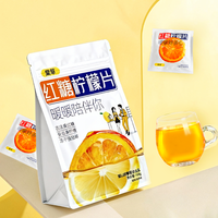 Thé aux fruits lyophilisé infusé emballé individuellement Tangcao, saveur citron et sucre brun, enrichi en vitamine C et minéraux, sachet de 160g