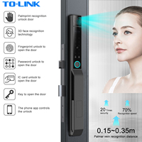 Cerradura Inteligente Deslizante de Aluminio Delgada e Impermeable con Huella Digital, Código Digital, Wifi Tuya y Reconocimiento Facial Bluetooth Ttlock
