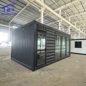 Tienda Prefabricada Móvil de Acero, Cafetería Prefabricada de 40 pies/20 pies, Casa Contenedor Modular Impermeable, Desmontable, para Exteriores - Product Image 3