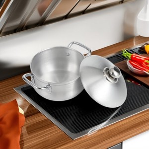 핫 세일 10 PC 알루미늄 조리기구 세트 18-26cm 가정용 주방 사용을위한 가스 스토브 요리 냄비 스튜 캐서롤 스튜 냄비 - Product Image 2