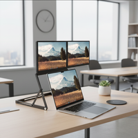 Écran d'extension pour ordinateur portable 15,6 pouces White Label - Double moniteur pour la productivité au bureau et en voyage, écran IPS Full HD 1080P