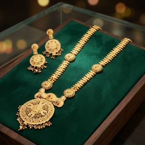 Formando joyas de boda, collares de oro de formación larga, regalo de ocasión especial para mujeres Cobre y Latón chapado en oro laminado - Product Image 2