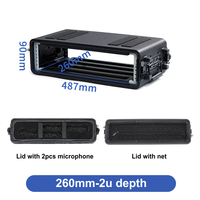 Prix de gros usine Choc Mount 2U 3U 4U 6U Rack Case Moulé par soufflage PE Matériau Flight Case avec roues de roulement