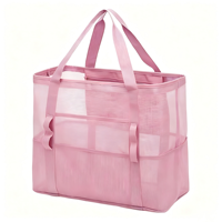 Sac de natation en filet haute densité, bandes de sécurité réfléchissantes, pieds en plastique renforcés, bordure en nylon résistant aux déchirures, séchage rapide
