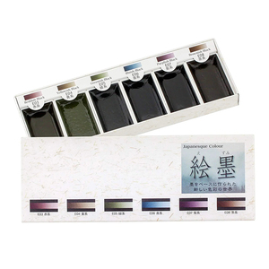 ขายส่งชุดหมึกซูมิ 6 สีแบบดั้งเดิมอุปกรณ์ศิลปะสำนักงานโรงเรียนสินค้ามาใหม่ - Product Image 1