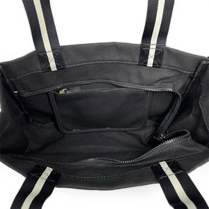 Logotipo personalizável Engrossar Eco-Friendly zíper reutilizável na moda algodão lona <span class=keywords><strong>Tote</strong></span> Shopping <span class=keywords><strong>Bag</strong></span> - Product Image 5