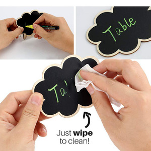 Gỗ nơi thẻ cho Đảng gỗ nhỏ chalkboards dấu hiệu với giá vẽ đứng hình chữ nhật nhỏ chalkboards bảng đen - Product Image 4