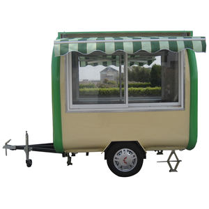 Chariot de vente d'aliments de rue à <span class=keywords><strong>vendre</strong></span> Remorque alimentaire avec accessoire avec parapluie - Product Image 1