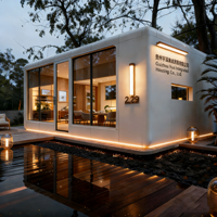 Cinéma KTV mobile modulaire de luxe en acier, détachable, pour hôtel et extérieur, avec système intelligent et design écologique - Vente en gros usine