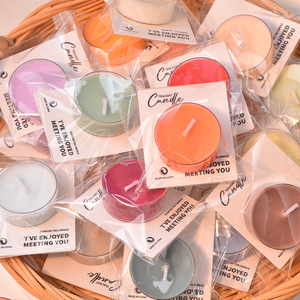 Petites bougies parfumées miniatures à flamme, bougies de couleur claire, aromathérapie, cadeau parfumé, tasses transparentes, bougies chauffe-plat, Noël - Product Image 2