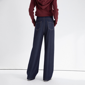 Pantalon de maternité printemps confortable <span class=keywords><strong>taille</strong></span> haute <span class=keywords><strong>jean</strong></span> ample polyvalent mince mode denim maternité pantalon décontracté - Product Image 6