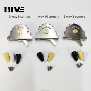 Commutateur de guitare électrique ST SQ avec sélecteur de couleur de tonalité de secteur à trois, quatre et cinq positions et capuchon à trois couleurs - Product Image 3