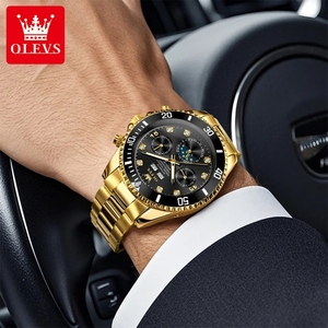 Envío Directo de Reloj Mecánico de Lujo para Hombre, de Acero Inoxidable, 20 mm, Hangzhou, Resistente al Agua 3BAR, Cronógrafo, Fase Lunar, Fecha, Rotación - Product Image 3