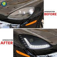 YU GUANG para Chevrolet Corvette C6 Generación 2005-2013, Actualización de Faros Delanteros Automotrices, Conjunto de Faros Delanteros LED Completos Estilo C7 con DRL