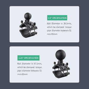 Base de sujeción para riel de 2 a 2.5 pulgadas VINmounts con cabezal esférico de 1.5 pulgadas, compatible con soportes RAM VIN-CD-GJDZ5-1.5 - Product Image 3