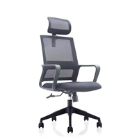 Chaise de bureau ergonomique pivotante en tissu maillé noir, confortable et abordable, avec roulettes, pour la vente
